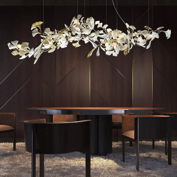 Ceramic Ginkgo Luxury Chandelier Style IC