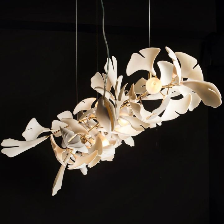 Ceramic Ginkgo Luxury Chandelier Style IC