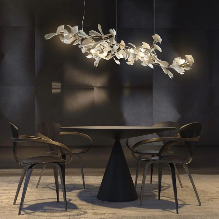 Ceramic Ginkgo Luxury Chandelier Style IC