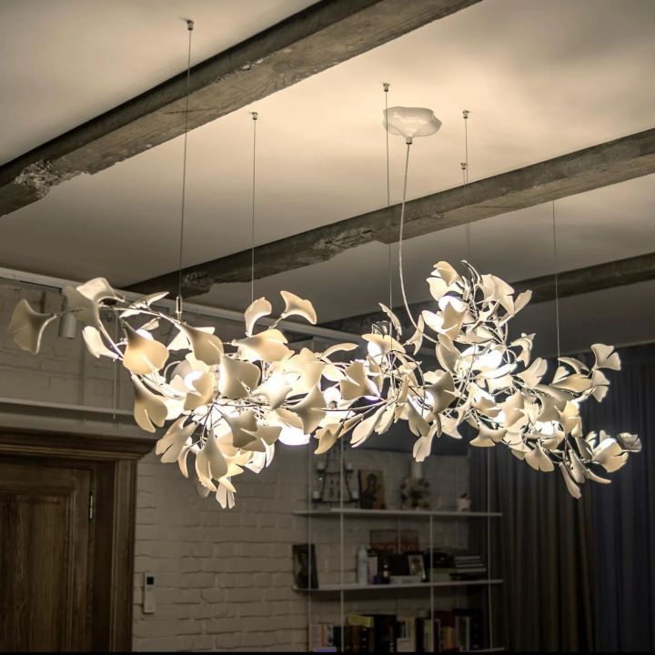 Ceramic Ginkgo Luxury Chandelier Style IC
