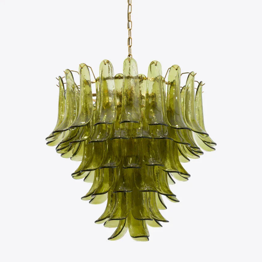 Green Petalo Murano Chandelier