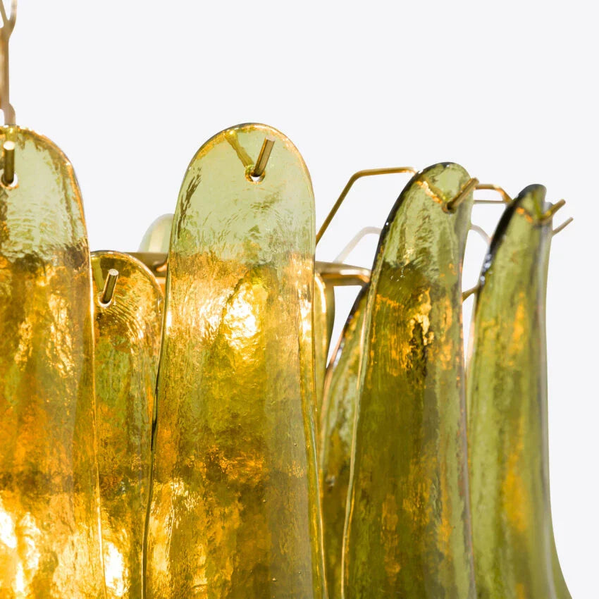 Green Petalo Murano Chandelier