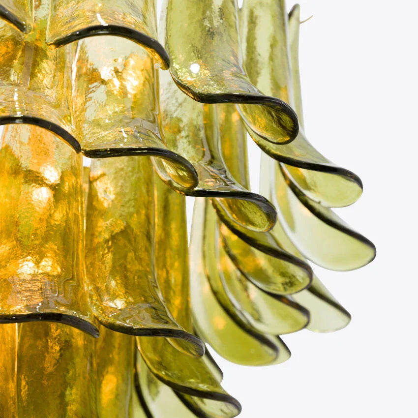 Green Petalo Murano Chandelier