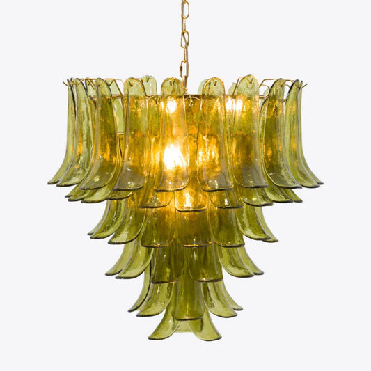 Green Petalo Murano Chandelier