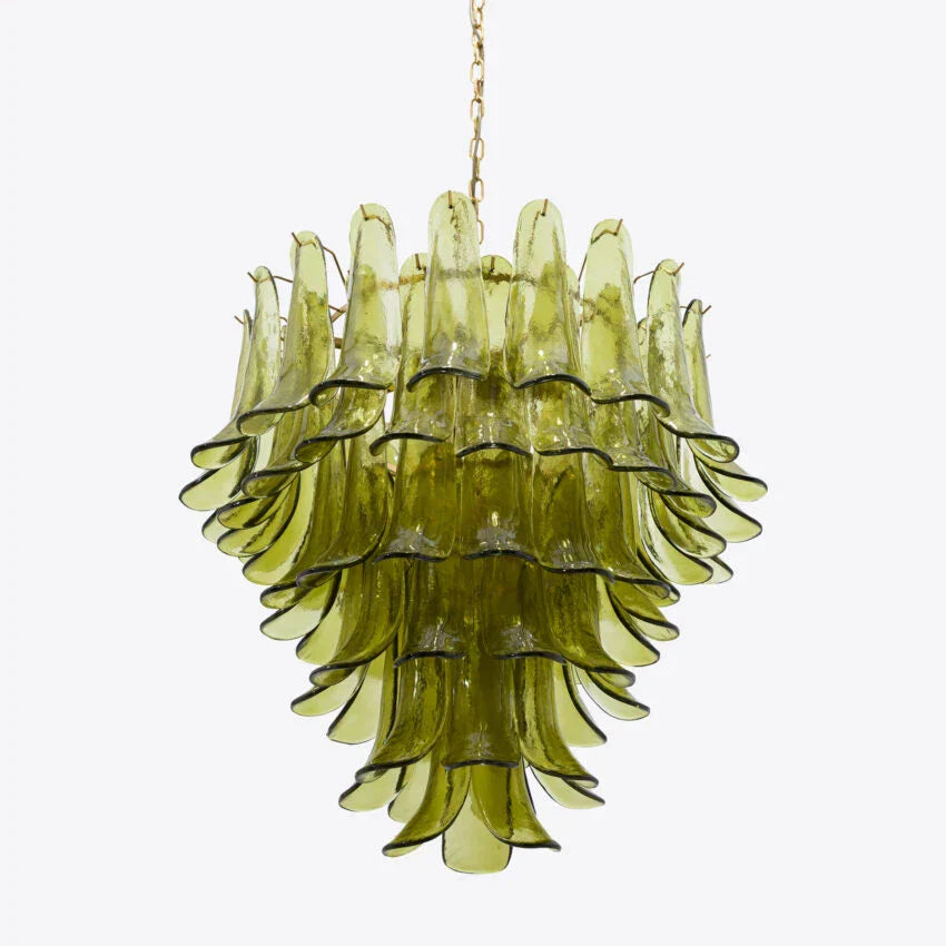 Green Petalo Murano Chandelier