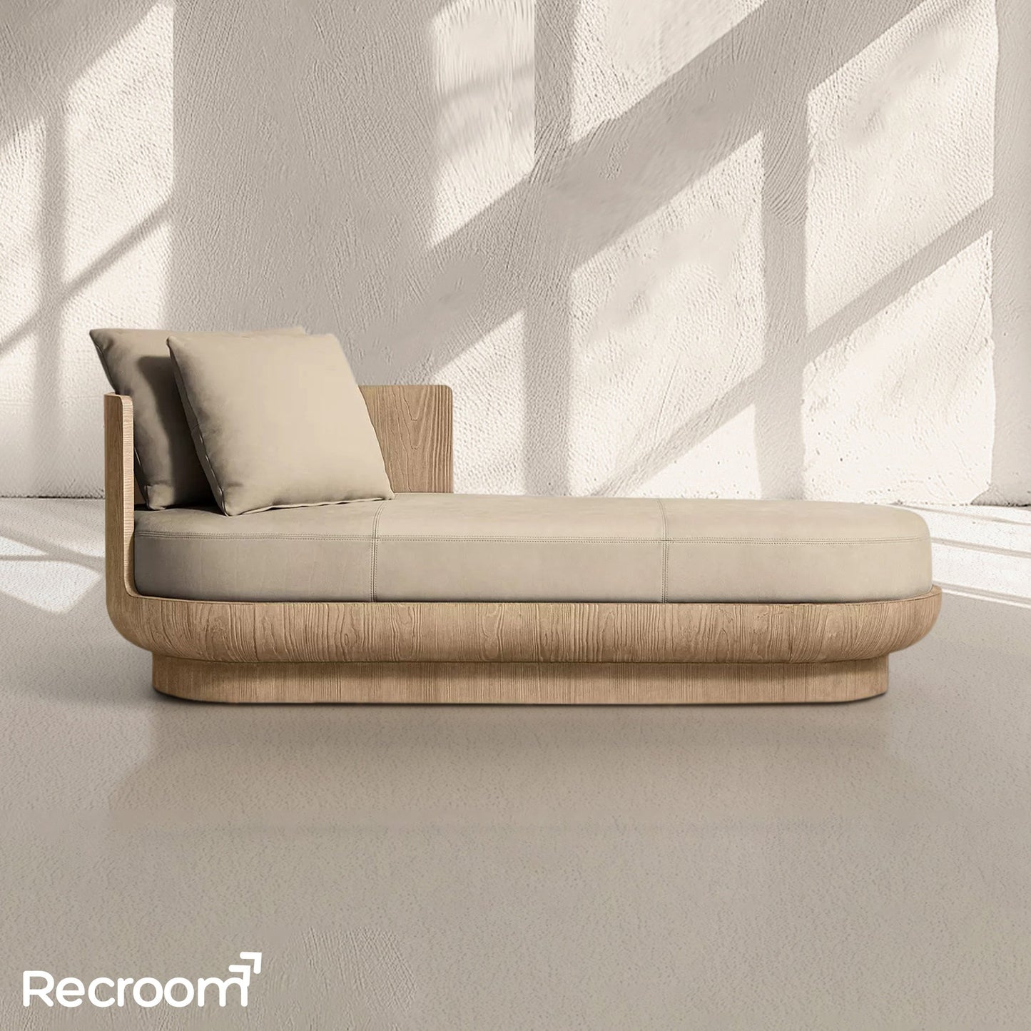 Cira Leather Left-Arm Daybed