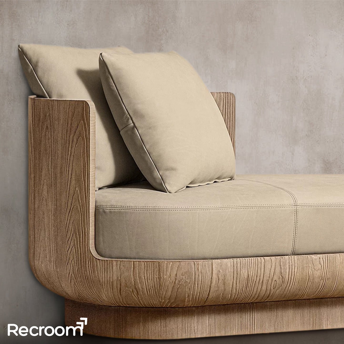 Cira Leather Left-Arm Daybed