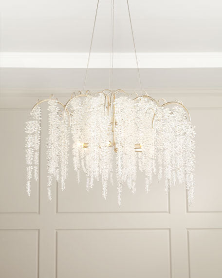 Cascading Crystal Six-Light Chandelier