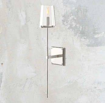 Pauillyc Clear Glass Wall Sconce
