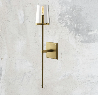 Pauillyc Clear Glass Wall Sconce