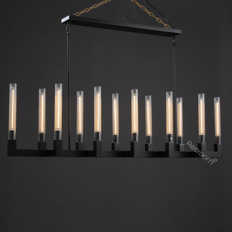 Cannel Linear Chandelier 67"