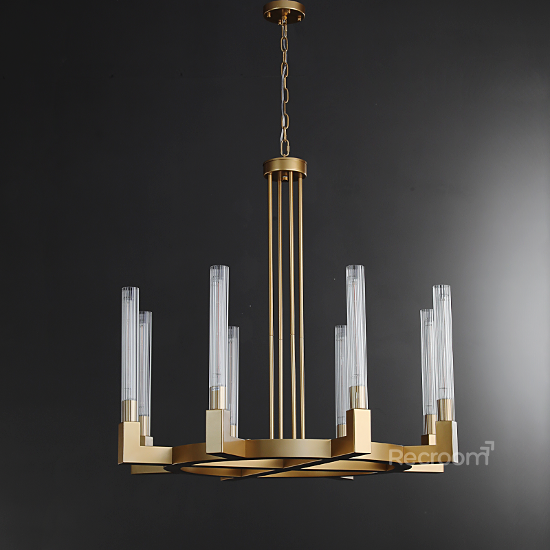 Cannel Round Chandelier 36"