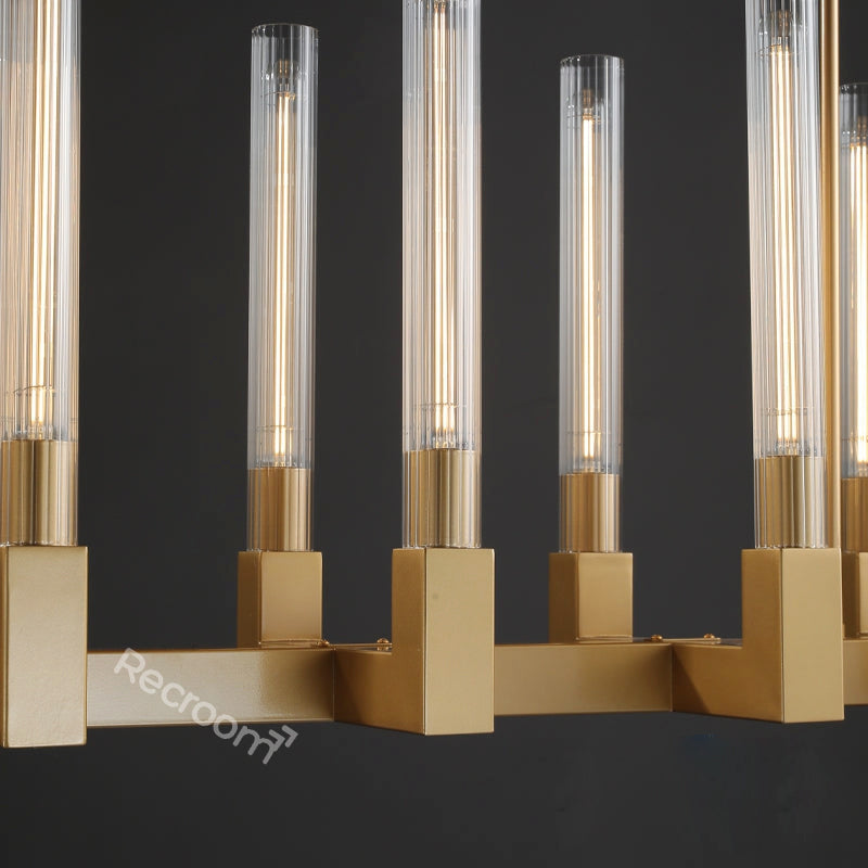 Cannel Linear Chandelier 55"