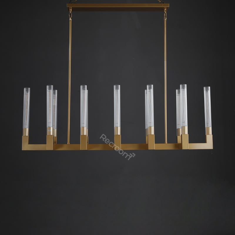 Cannel Linear Chandelier 55"