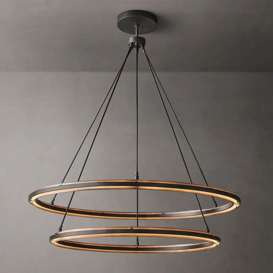 Adin 2-Tier Round  Living Room Chandelier 60"