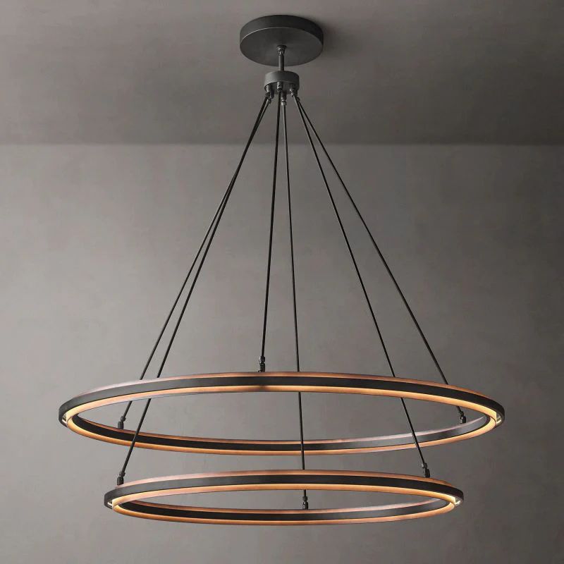 Adin 2-Tier Round  Living Room Chandelier 60"