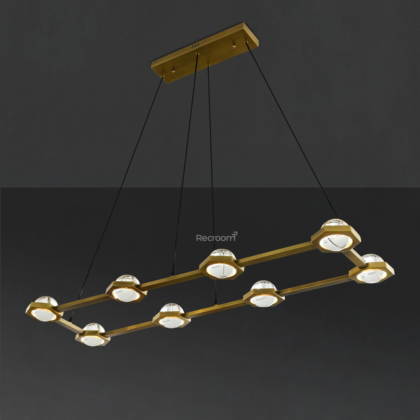 Eclitant Rectangular Chandelier 54"