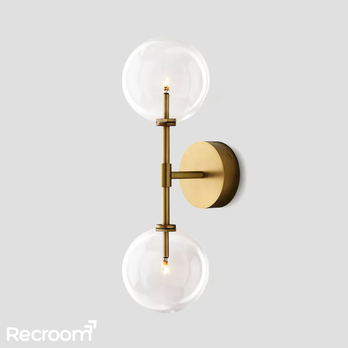 Glass Global Wall Sconce 19" 20"