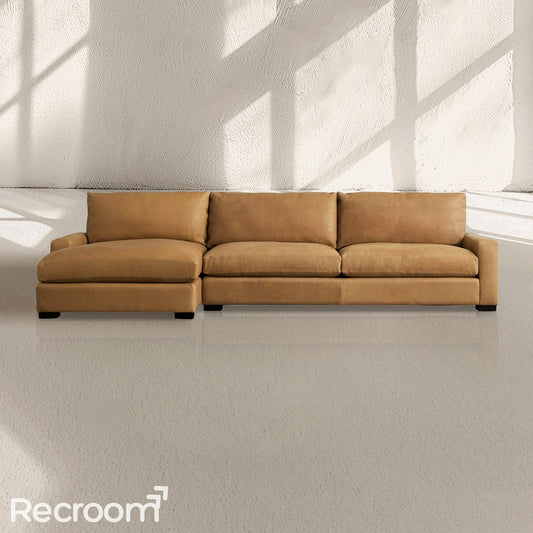 Rellington Leather Two-Piece Chaise Sectional