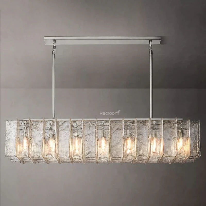Latticy Retangular Chandelier 67"
