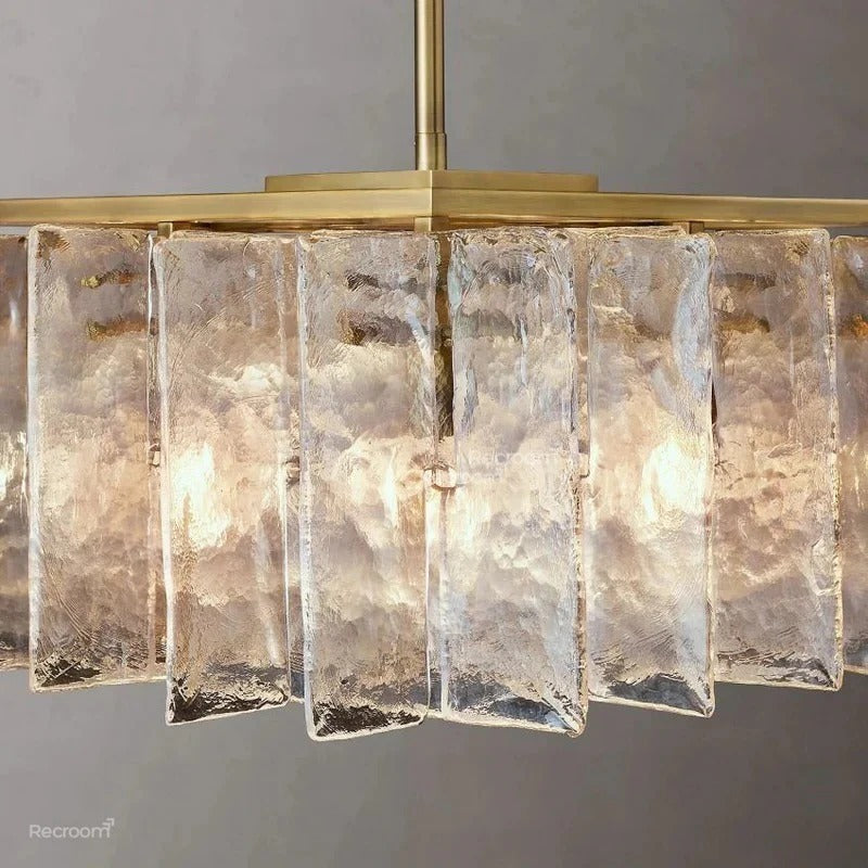 Latticy Retangular Chandelier 67"