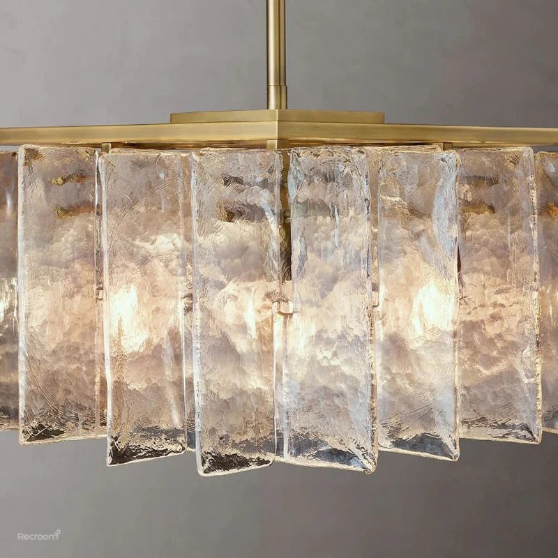 Latticy Rectangular Chandelier 49"