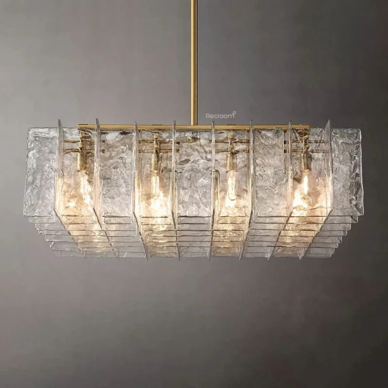 Latticy Square Chandelier 48"