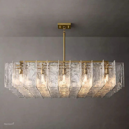 Latticy Square Chandelier 60"