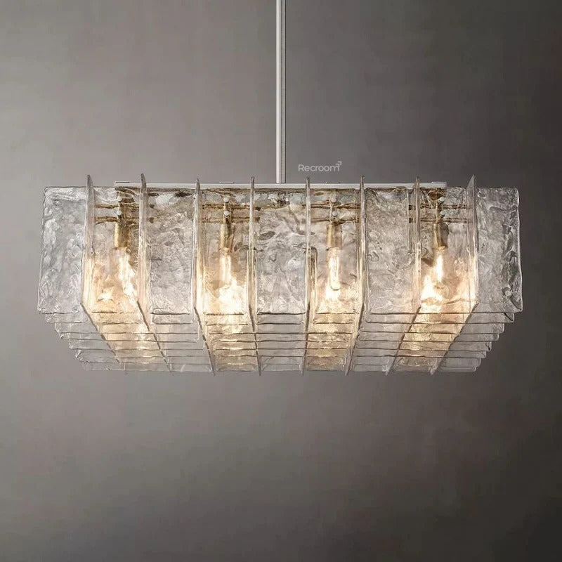 Latticy Square Chandelier 48"