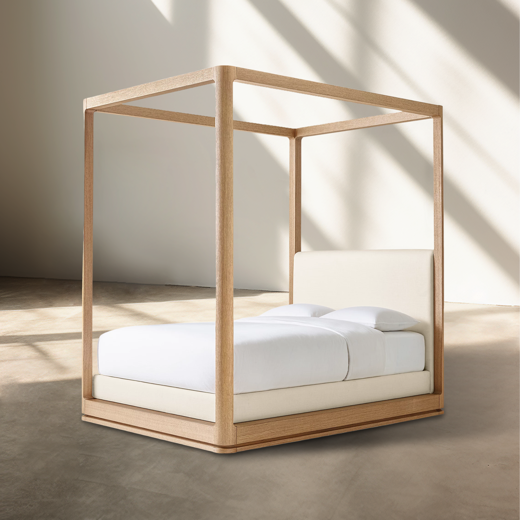 Linet Upholstered Canopy Bed