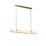 Linear Alabaster Chandelier, Kitchen Island Pendant Light