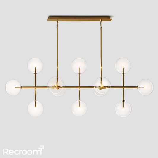 Glass Global Mobile Linear Chandelier 72''