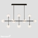 Glass Global Mobile Linear Chandelier 72''