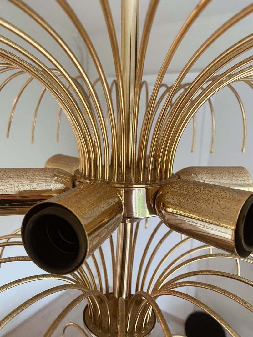 Vintage – Murano chandelier – Teardrop – 68 drops – Clear