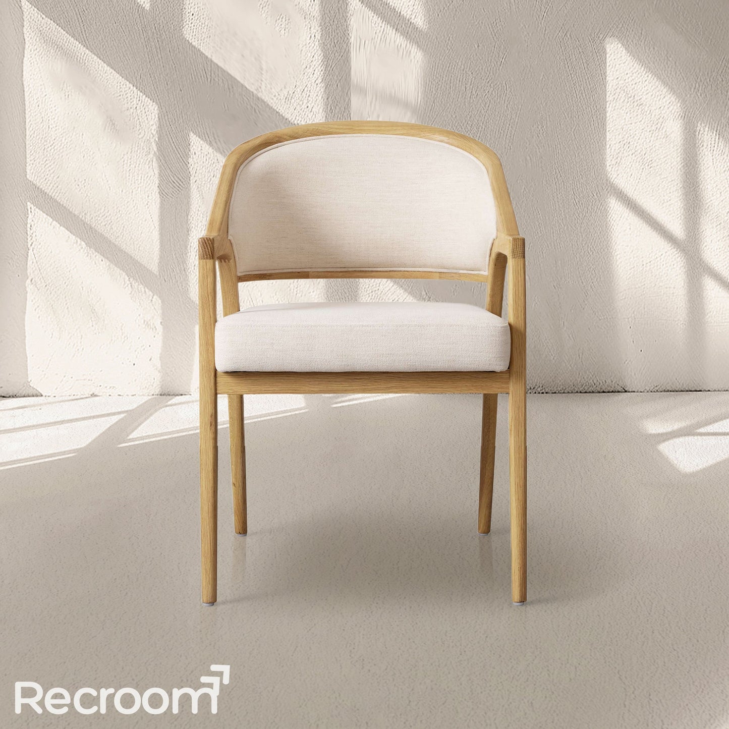 Artmee Upholstered Back Dining Arm Chair