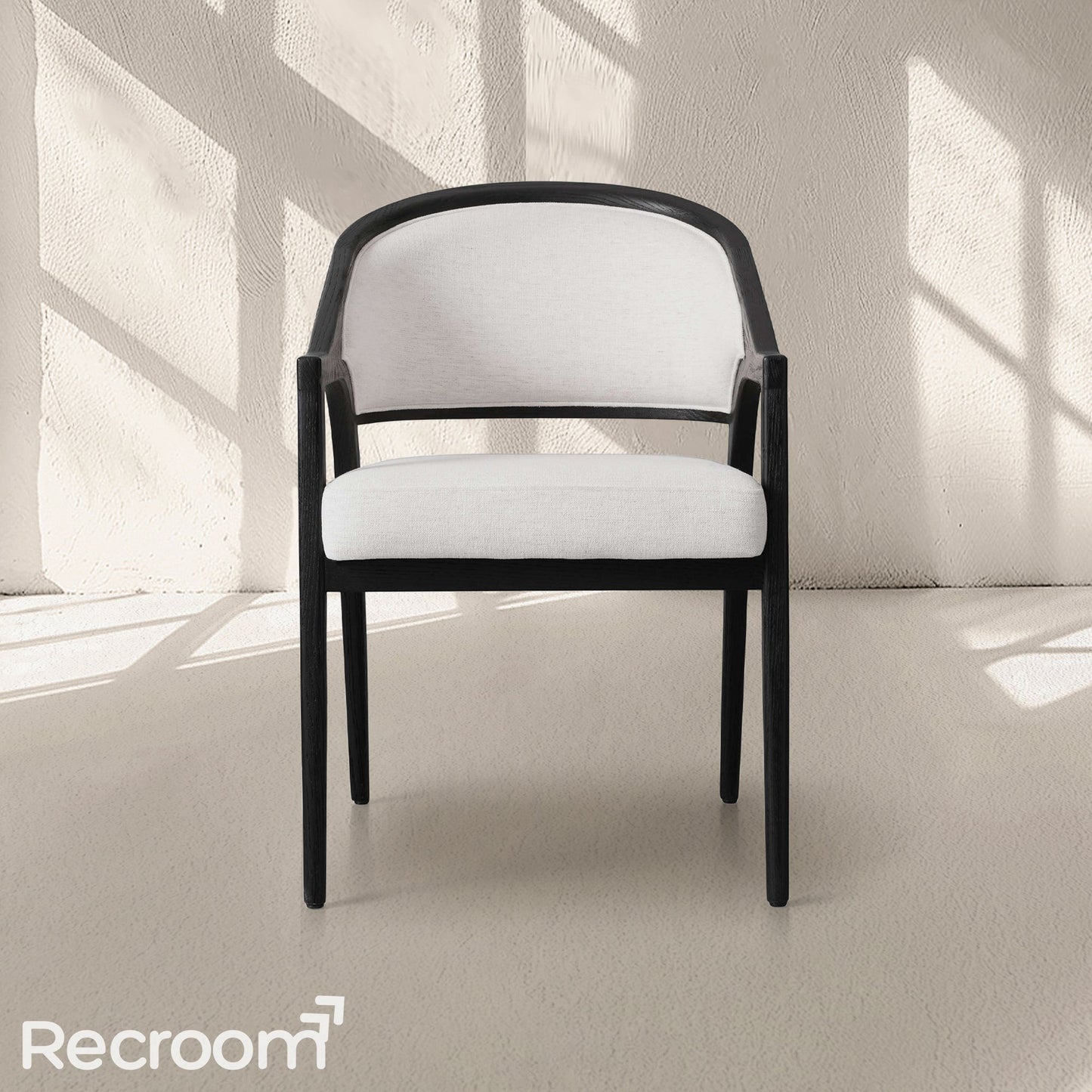 Artmee Upholstered Back Dining Arm Chair