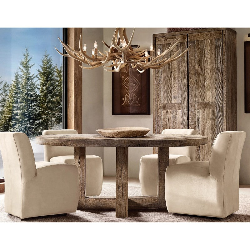 Natural Antler Chandelier 36"