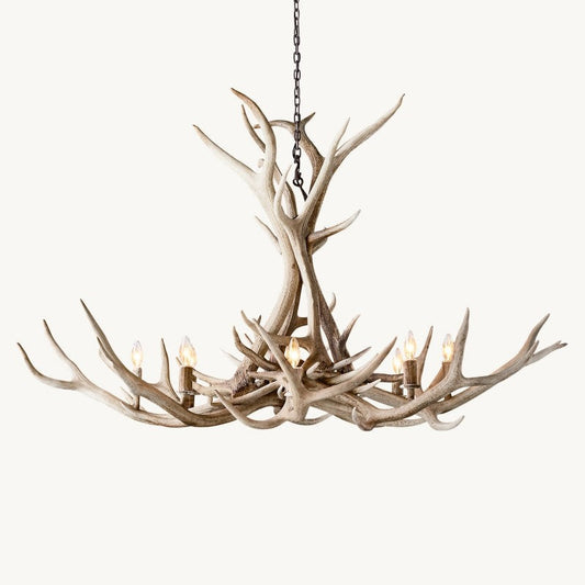 Natural Antler Chandelier 60"