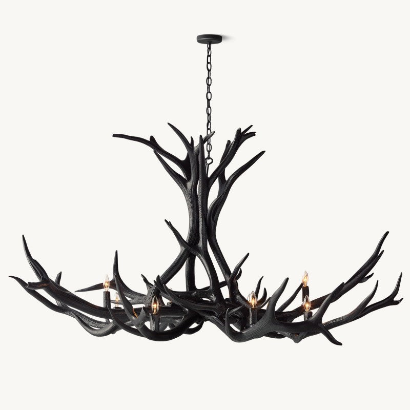 Natural Antler Chandelier 60"