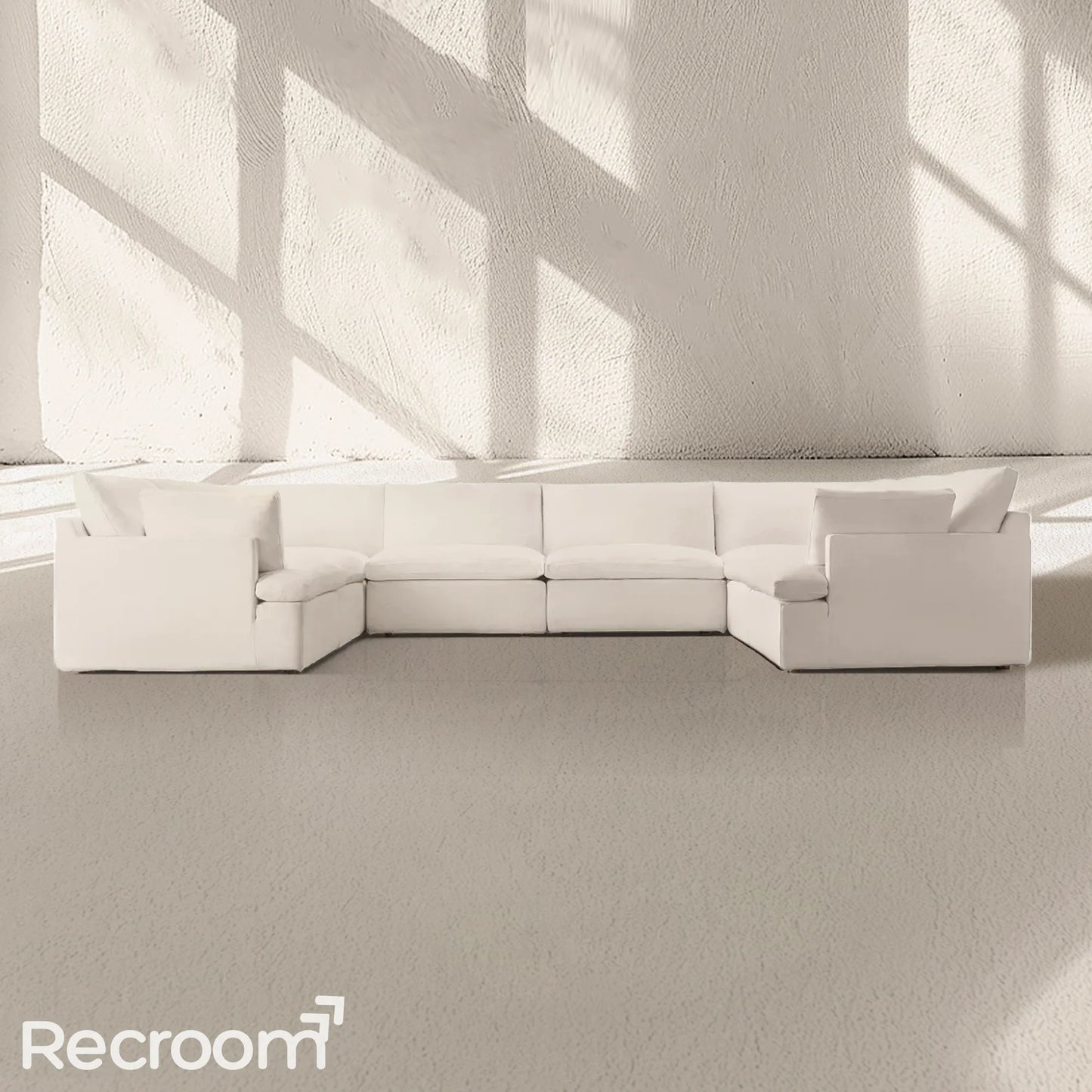 Kloud Modular Track Arm U-Sofa Sectional