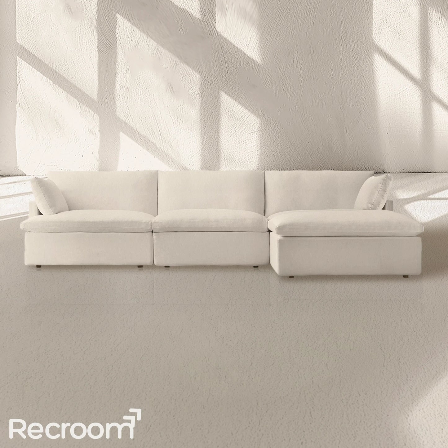 Kloud Modular Track Arm Right-Arm Sofa-Chaise Sectional