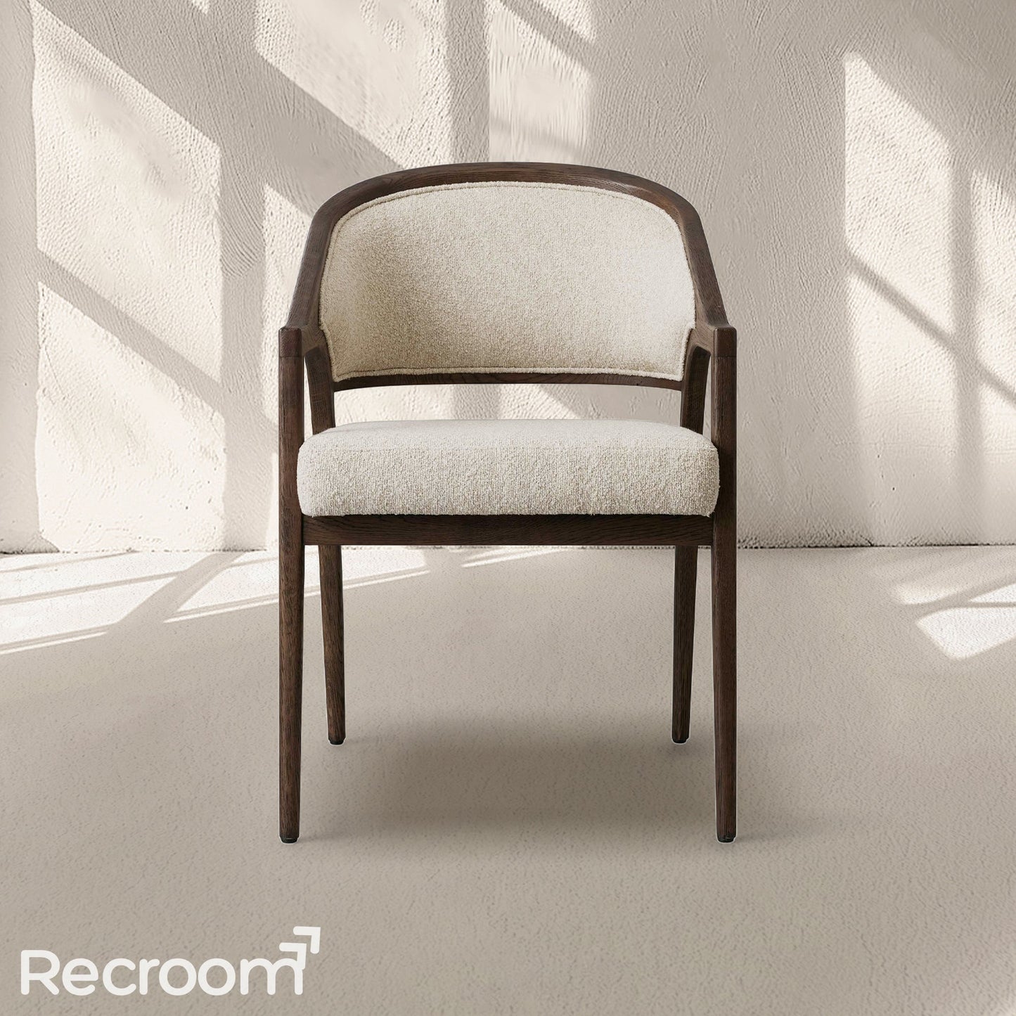 Artmee Upholstered Back Dining Arm Chair