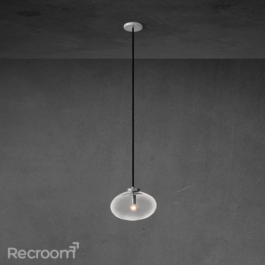 Cabretten Clear Glass Pendant 10"