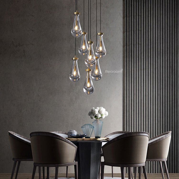 Raindrop Round Chandelier 18"