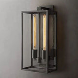 Backman Outdoor Square Lantern Bedroom Wall Sconce 21"