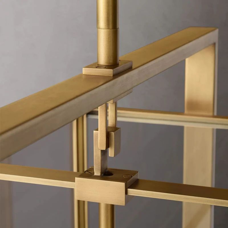 Backman Vintage Rectangle Chandelier 54"