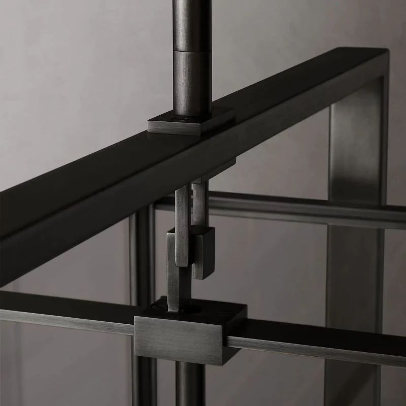 Backman Vintage Rectangle Chandelier 54"