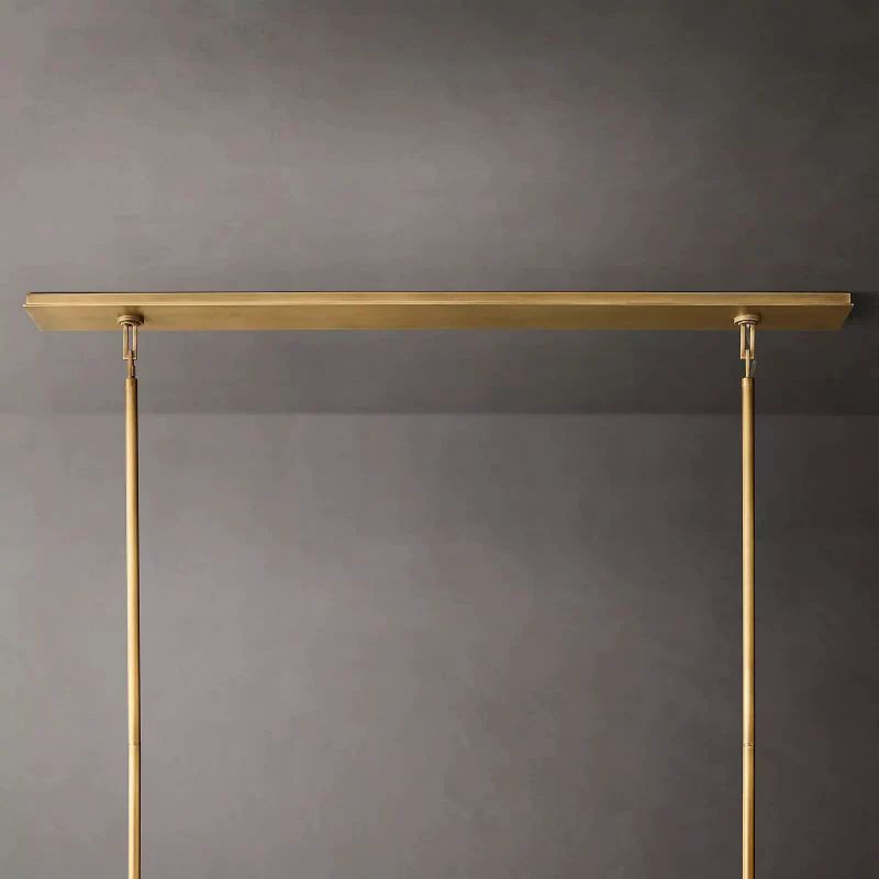 Backman Vintage Rectangle Chandelier 54"