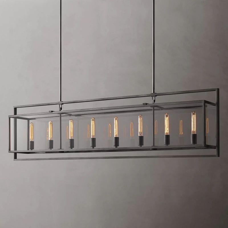 Backman Vintage Rectangle Chandelier 72"