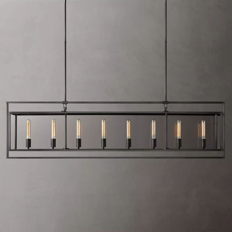 Backman Vintage Rectangle Chandelier 72"